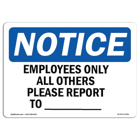 OSHA Notice, 7 Height, 10 Width, Decal